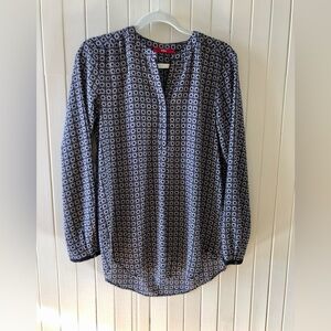 s.Oliver light and airy black/white flowers blouse/ tunic